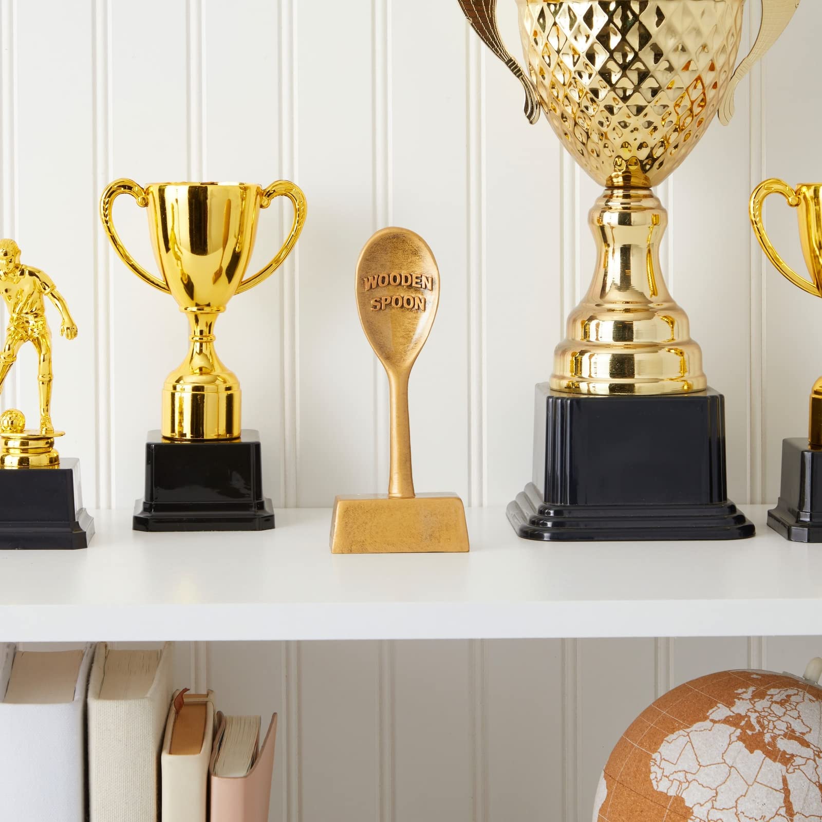Juvale Golden Spoon Award Cooking Trophy For Chili Cook Off, Baking Contest, Best Cookie, Salsa Competition, Funny Food Prize (2