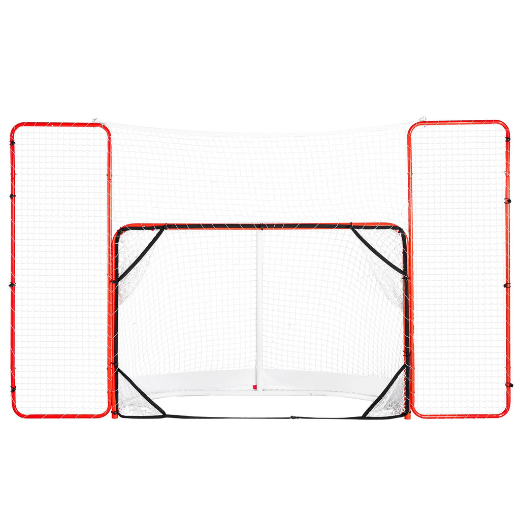 Vevor Hockey Goal With Backstop And Targets Street Outdoor Steel Hockey Net 72''