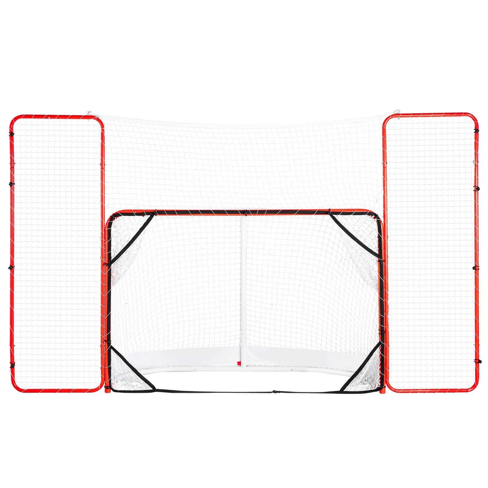 Vevor Hockey Goal With Backstop And Targets Street Outdoor Steel Hockey Net 72''