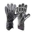 Ujeavette Goalkeeper Gloves Thickened Anti Slip Soccer Gloves For Outdoors Team Sports Black Size 7