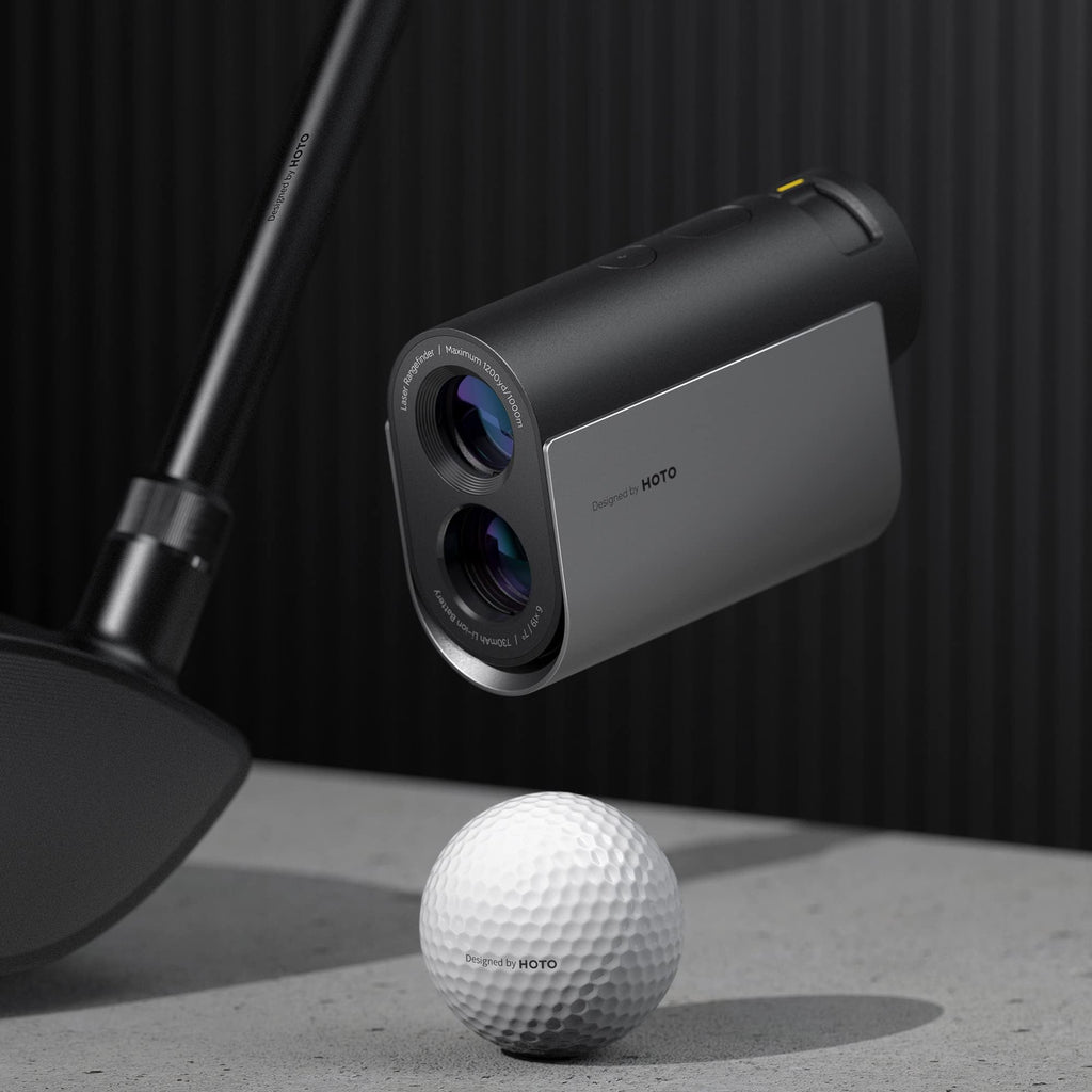 Hoto Golf Rangefinder With Slope, 1100-Yard Range, 6X Magnification, Flag Lock, Silicone Eyepiece, Real-Time Measurements, Magne