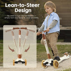 3 Wheel Scooter for Kids Ages 6-12,Kids Scooter with Light Up Wheels, Sturdy Deck Design, and 4 Height Adjustable Suitable for K