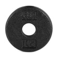 CAP Barbell Cast Iron Standard 1-Inch Weight Plates, Black, 1.25 Pounds