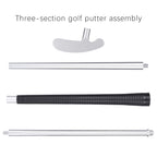 Ritoeasysports Golfball Putter Threesection Twoway Zinc Alloy Golfball Putter With Anti-Skid Rubber Handle For Right Or Left Han