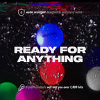 Battlepulse 300-Hr Lighting Time Glow In The Dark Golf Balls With Mesh Bag  Water Resistant Glow Golf Balls  6 Pc Light Up Golf