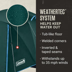 Coleman Skydome 6-Person Camping Tent | Full-Fly Vestibule, Evergreen