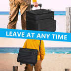 Cooler With Wheels And Handle, 50 Can Rolling Cooler, Portable Collapsible Soft Cooler With Wheels, Leakproof Insulated Wheeledc