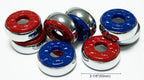 Shuffleboard Pucks W/ 2 Cans Shuffleboard Wax, Mini Dustpan And Brush For Shuffleboard Table, Complete Shuffleboard Accessories