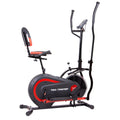 [BODY POWER] - 2nd Gen, PATENTED 3 in 1 Exercise Machine, Elliptical with Seat Back Cushion, Upright Cycling, and Reclined Bike 