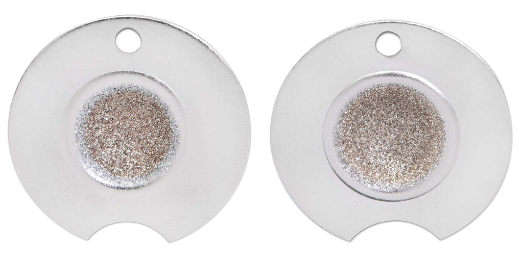 Willards Cue Tip Shaper Nickel Radius .415 Inches Cue Tip Shaper Dime Radius .358 Inches 2-Piece Set