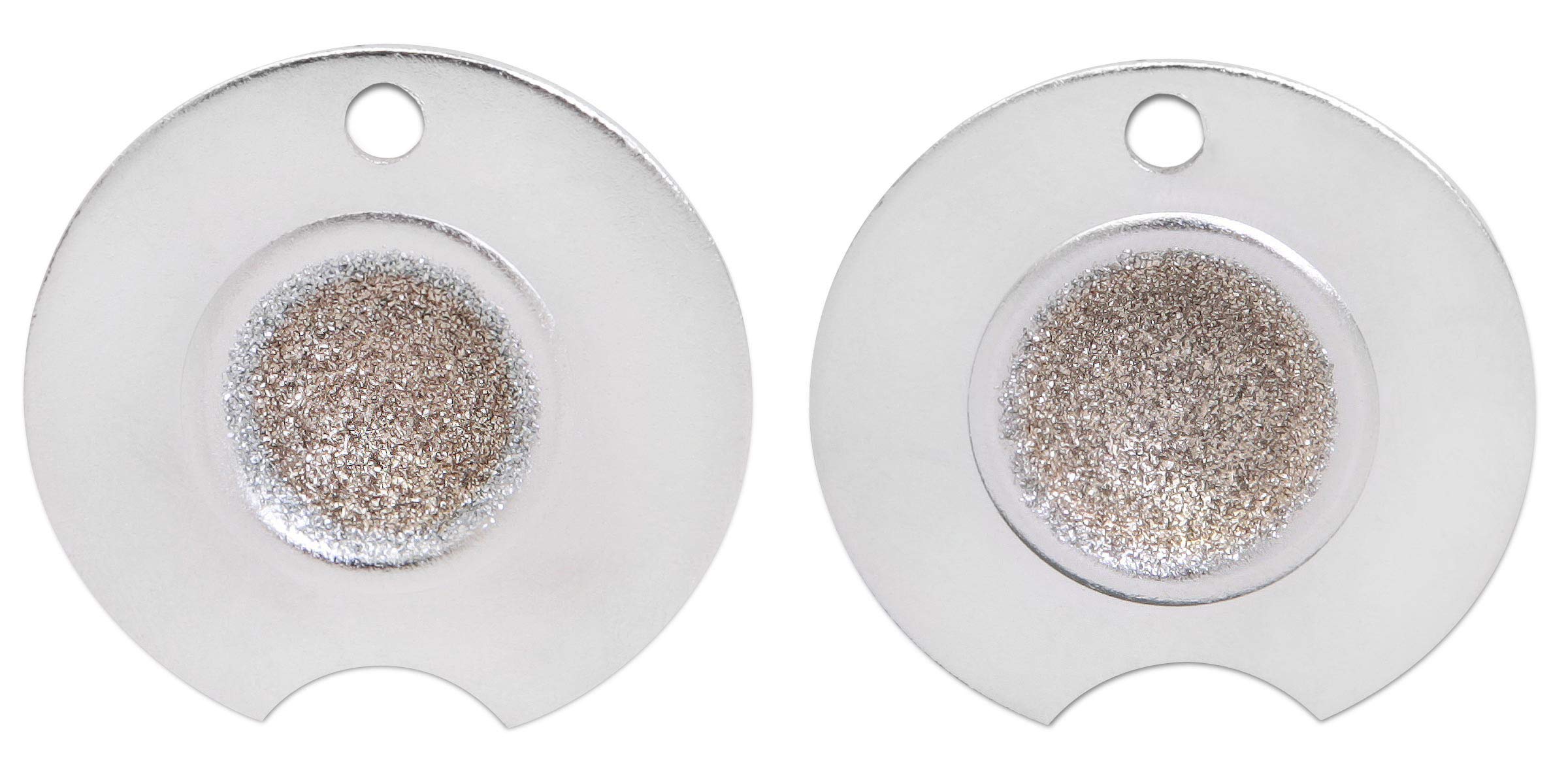 Willards Cue Tip Shaper Nickel Radius .415 Inches Cue Tip Shaper Dime Radius .358 Inches 2-Piece Set