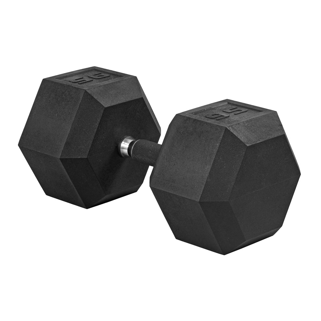 Cap Barbell Coated Dumbbell Weights With Padded Grip, Single, 95 Pounds