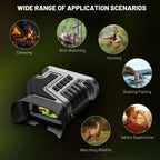 Wosports Night Vision Goggles For Adults - 4K Binoculars, 1315Ft Infrared Scope, 10X Optical Zoom, Digital Zoom Camera, Nvg For