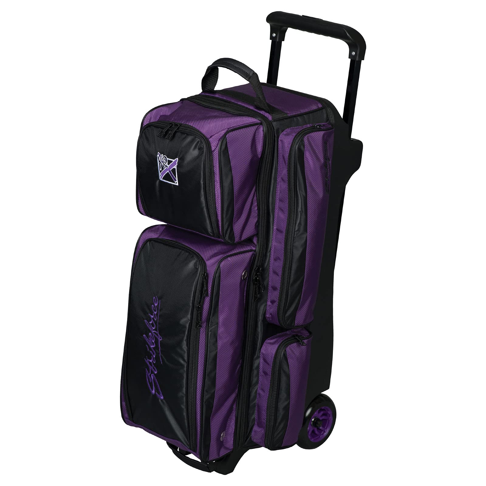 KR Konvoy Triple Roller Bowling Bag - Purple/Black