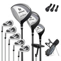 ULTIMATE Left Handed Golf Clubs for Men, 10pcs Men s Complete Golf Club Set Includes 460cc #1 Driver, #3 Fairway Wood, #4 Hybri