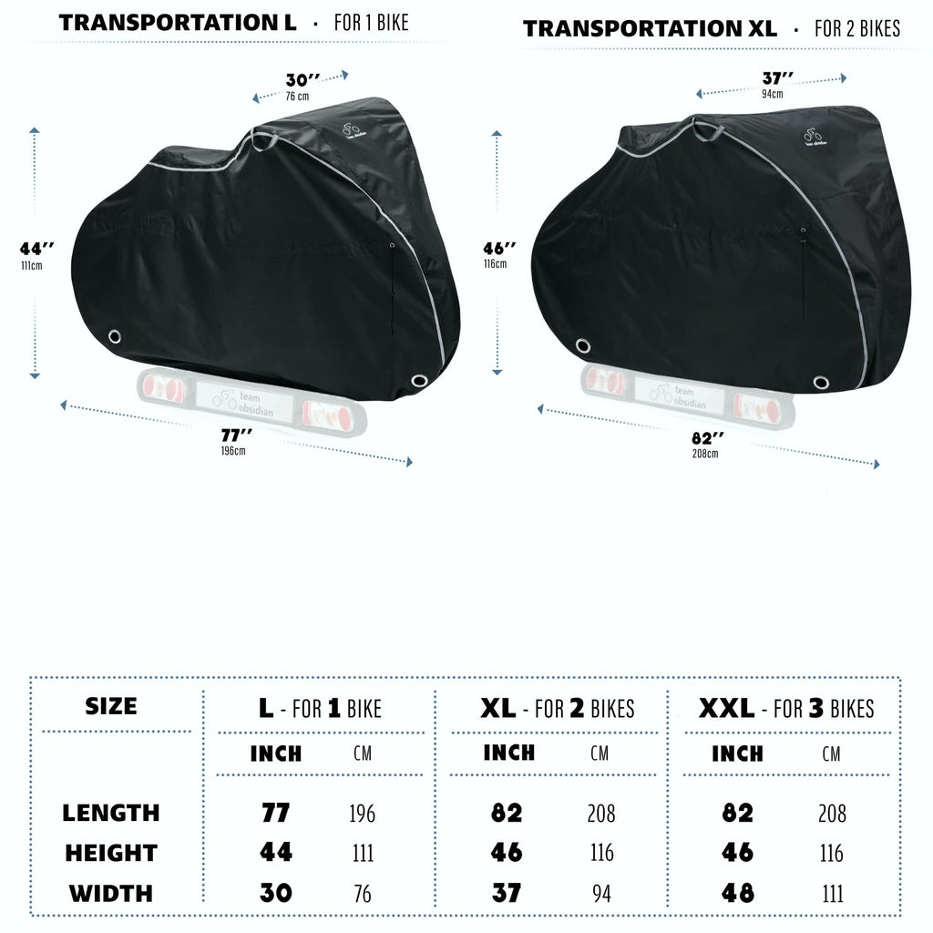Team Obsidian: Bike Covers  Outdoor Storage Or Transportationtravel  Waterproof, Heavy Duty, 600D, 300D, Or 210D Oxford Ripstop