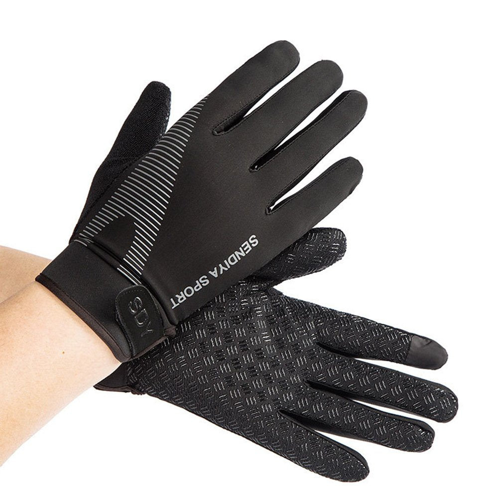 Workout Gloves, Full Palm Protection & Extra Grip, Gym Gloves For Weight Lifting, Training, Fitness, Exercise (Men & Women), Bla
