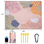 Gealaek Waterproof Picnic Blanket, Sandproof Beach Blanket, 87X71 Inches Extra Large Foldable Outdoor Blanket For Picnic And Bea