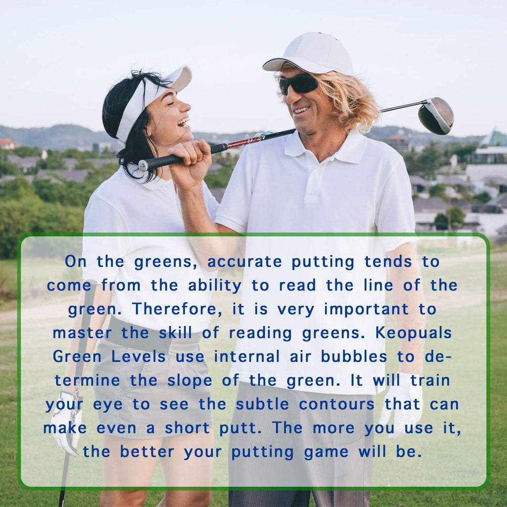 Keopuals Golf Green Reader - Golf Ball Markers With Level Golf Accessories Golf Putting Green Reading Aid Bubble Golf Training T