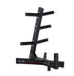 Cap Barbell Olympic Plate Tree Storage Rack For Weights And Bar, Black