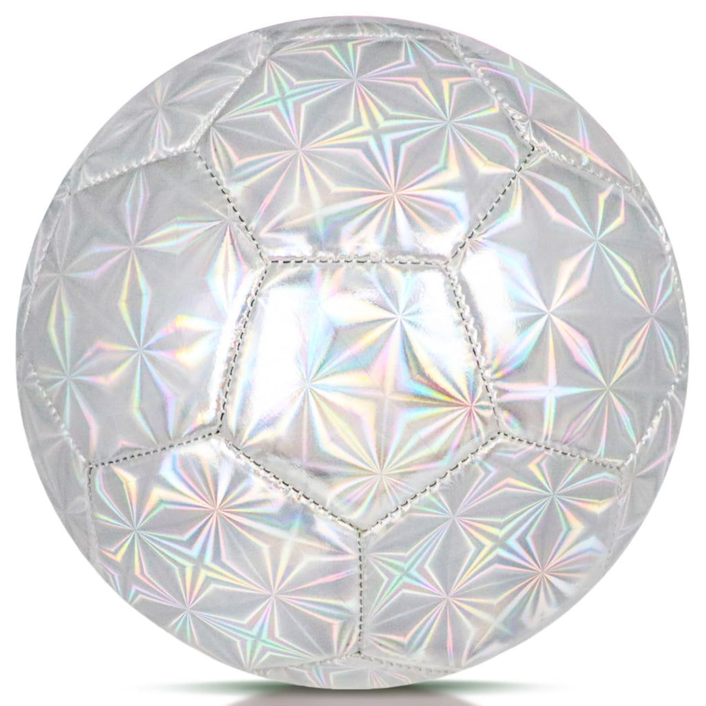 Champhox Size 4 Soccer Ball Glitter - Kids Aged 4-6 6-8 8-12 Outdoors Sports Training Ball Recreation Playing Ball Teens Girls C