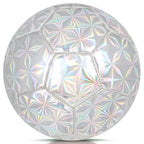 Champhox Size 4 Soccer Ball Glitter - Kids Aged 4-6 6-8 8-12 Outdoors Sports Training Ball Recreation Playing Ball Teens Girls C