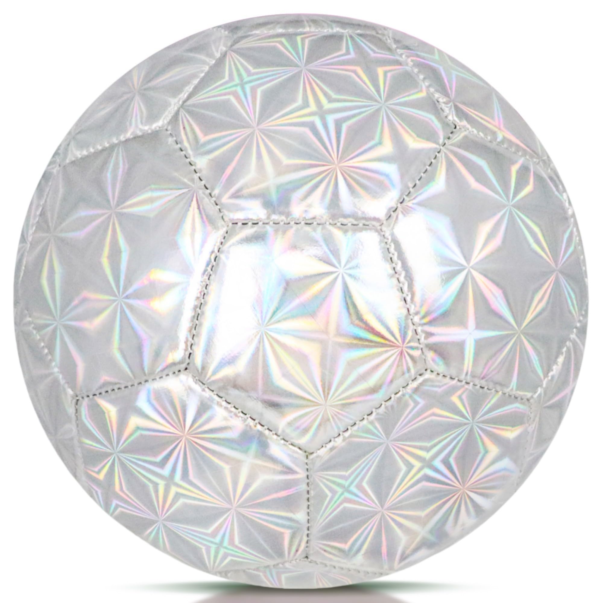 Champhox Size 4 Soccer Ball Glitter - Kids Aged 4-6 6-8 8-12 Outdoors Sports Training Ball Recreation Playing Ball Teens Girls C