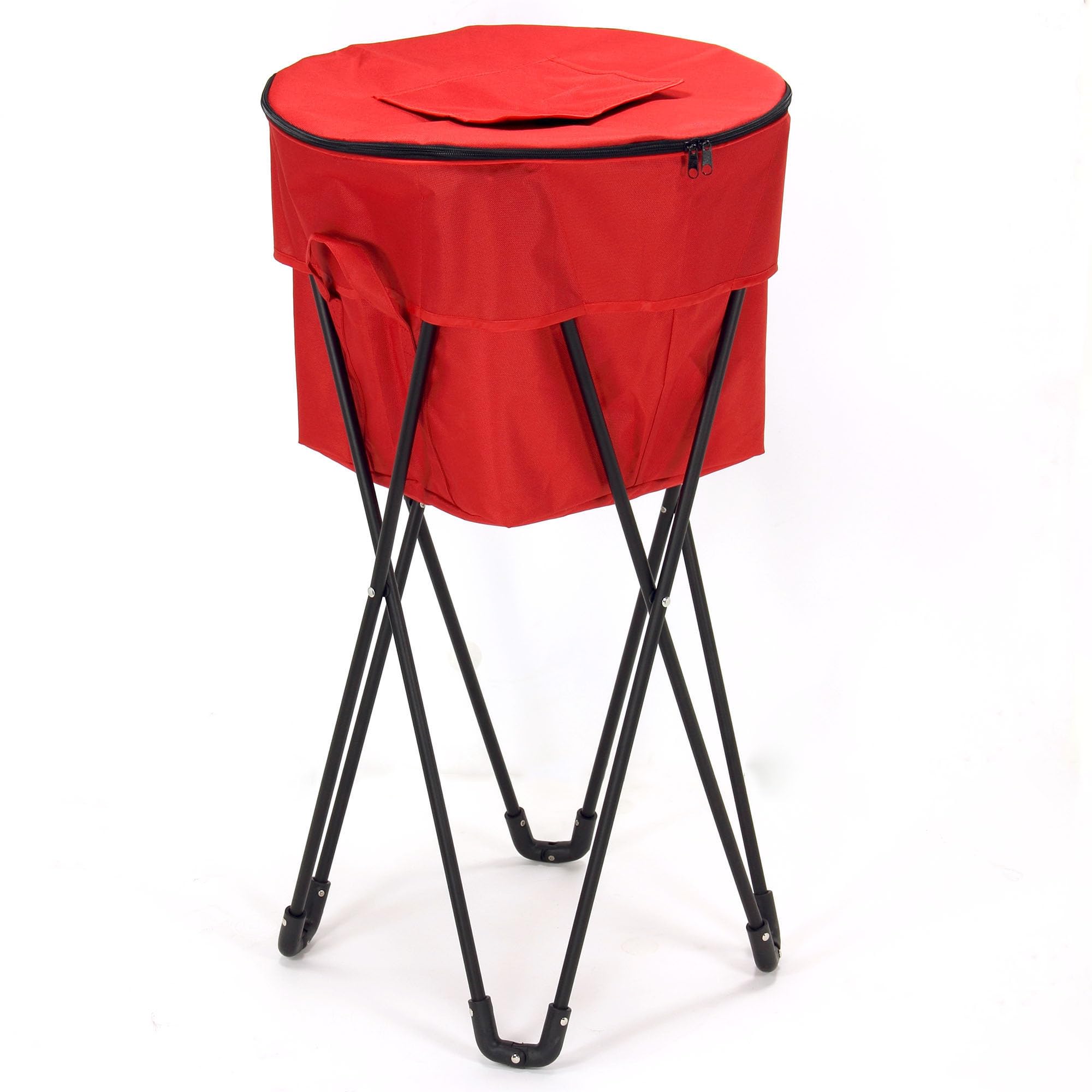 Household Essentials 21701 Standing Ice Cooler, Red