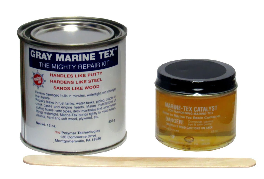 Travaco Products- Marine Tex Marine-Tex 14 Oz Kit Gray