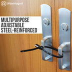 Urban August Adjustable Zip Tie Lock For Refrigerator Door Cabinet Bike Stroller Helmet - Multi-Purpose Keyed French Door Lock -