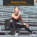 HOPERAN Heated Stadium Seats for Bleachers with Back Support, 3 Levels Heating Bleacher Chairs with Back and Cushion, Folding Bl
