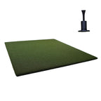 Original Country Club Elite By Real Feel Golf Mat 5X5 Ft, Thick Outdoor & Indoor Turf Practice Mat With Real & Rubber Tee Compat
