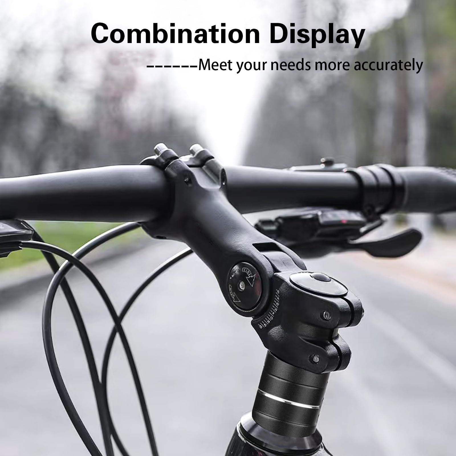 Groword Bike Stem Riser,Adjustable Mtb Stem,28.6Mm Bike Fork Aluminum Adjustable 150Mm,Bike Stem 31.8Mm,Adjustable 120 Degree 11