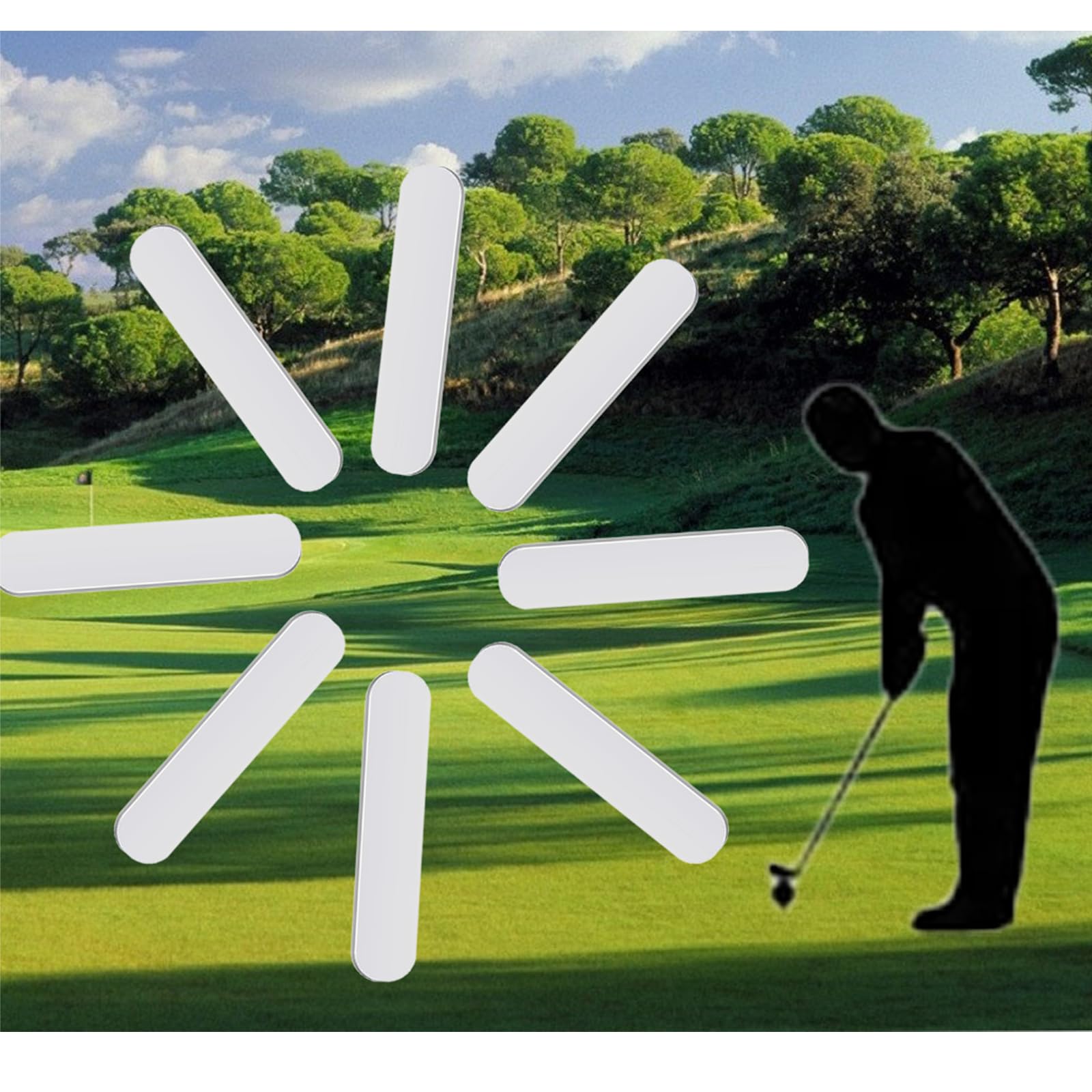 Caoxiong 10 Pcs Golf Weighted Lead Tape Golf Clubs Adhesive Lead Tapefor Golf Club Iron Putter Head And Tennis Racket Adjust Wei