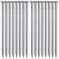 VVOKGO Rebar Stake 12 Inches Long 1/2 Inch Thickness Galvanized Cement Stakes Plant Support Garden Stakes, Metal Anchoring Lands