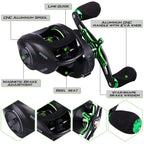 Sougayilang Ultralight Fishing Rod Reel Combos Portable Light Weight High Carbon 4 Pc Baitcaster Fishing Pole With Baitcasting R