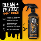 Boat Juice Boat Cleaning Kit - Exterior Boat Cleaner Water Spot Remover, Interior Boat Cleaner For Seats And Vinyl, 2 Microfiber