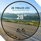 28 700X20-25C Road Bike Replacement Inner Tubes Presta Valve 48Mm For Road Bikes With Tire Size Of 700C X 20, 23, And 25 (6 Inne