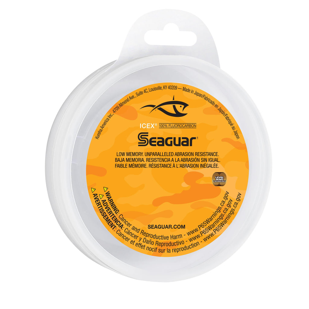 Seaguar Icex 100% Fluorocarbon Fishing Line , Abrasion Resistance, Made For Hard Water 3Lbs, 50Yds Break Strength/Length - 03Ice
