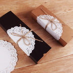 Haksen 108 Pcs Paper Lace Doilies Combo, Pack 36 Each 65, 85, 105,Baked, Grilled, Fried Food,Tableware Decoration