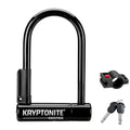 Kryptonite Keeper Mini-6 Bike U-Lock, Heavy Duty Anti-Theft Bicycle U Lock Sold Secure Silver, 12Mm Shackle With Mounting Bracke