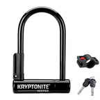 Kryptonite Keeper Mini-6 Bike U-Lock, Heavy Duty Anti-Theft Bicycle U Lock Sold Secure Silver, 12Mm Shackle With Mounting Bracke