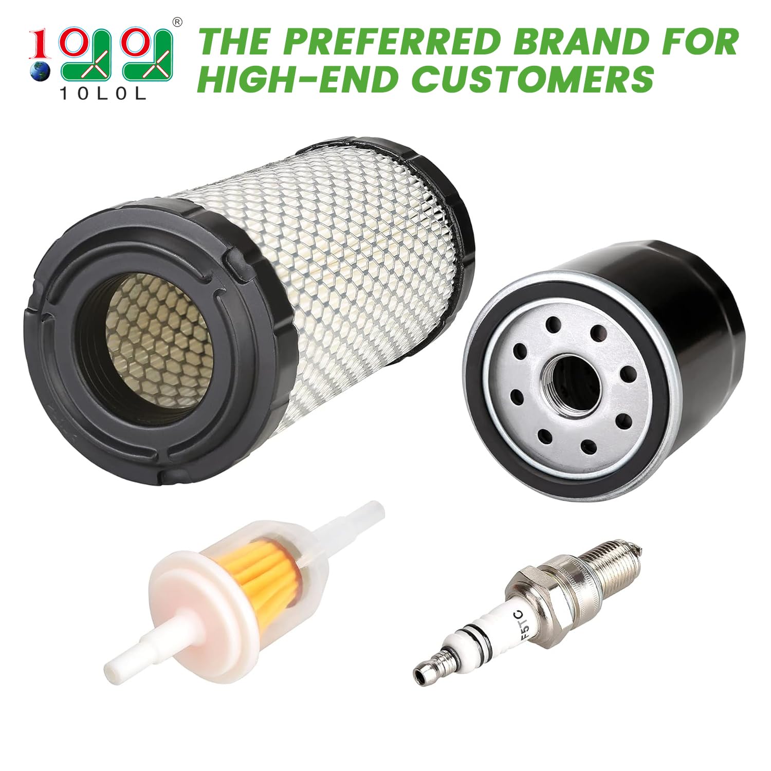 10L0L Golf Cart Tune Up Kit And Drive & Starter Belt Kit Fit Ezgo Txt Rxv 2008-2011 Gas Models With Kawasaki Motor,Oem# 606136,