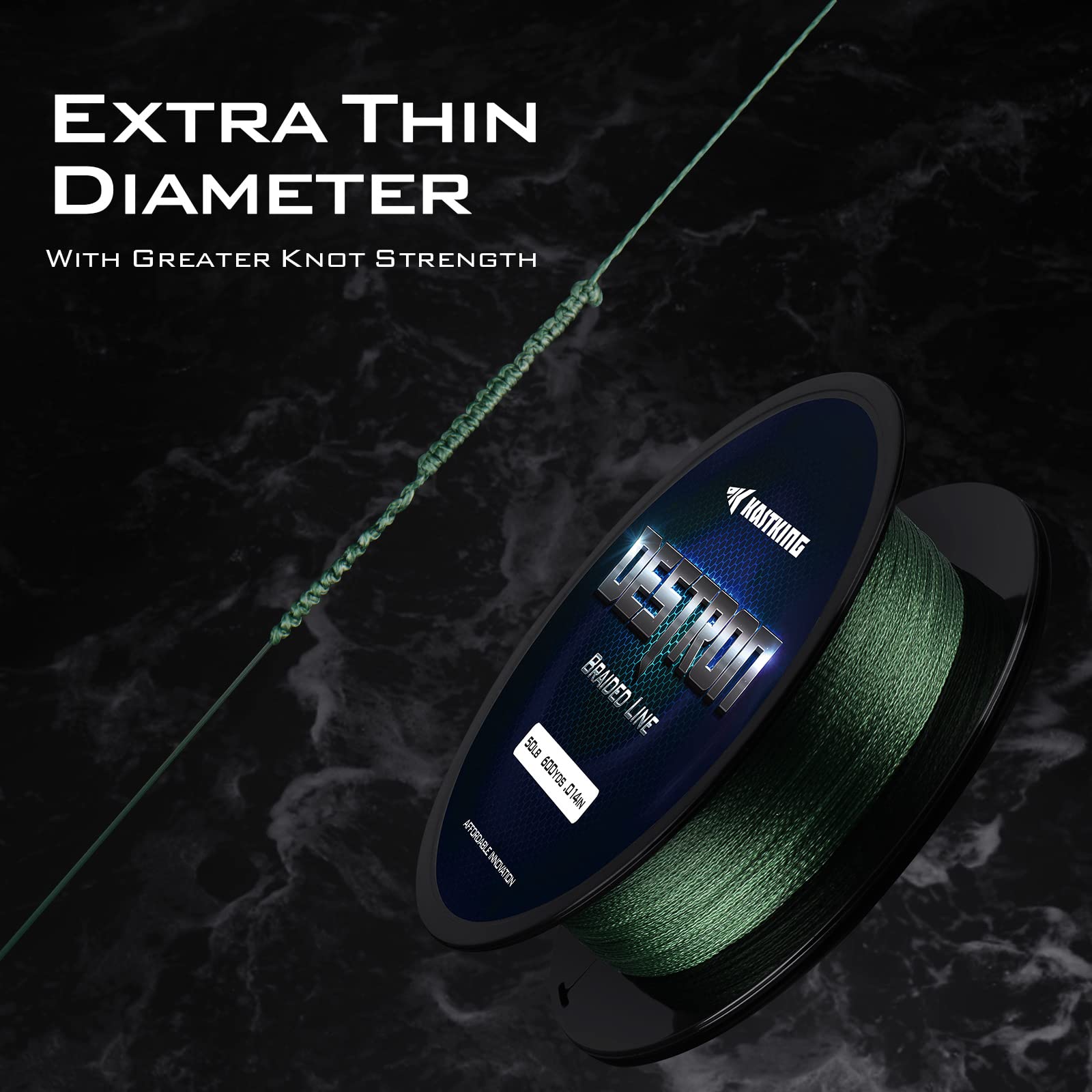Kastking Destron Braided Fishing Line, Yellow , 150 Yds-8Lb-0.13Mm