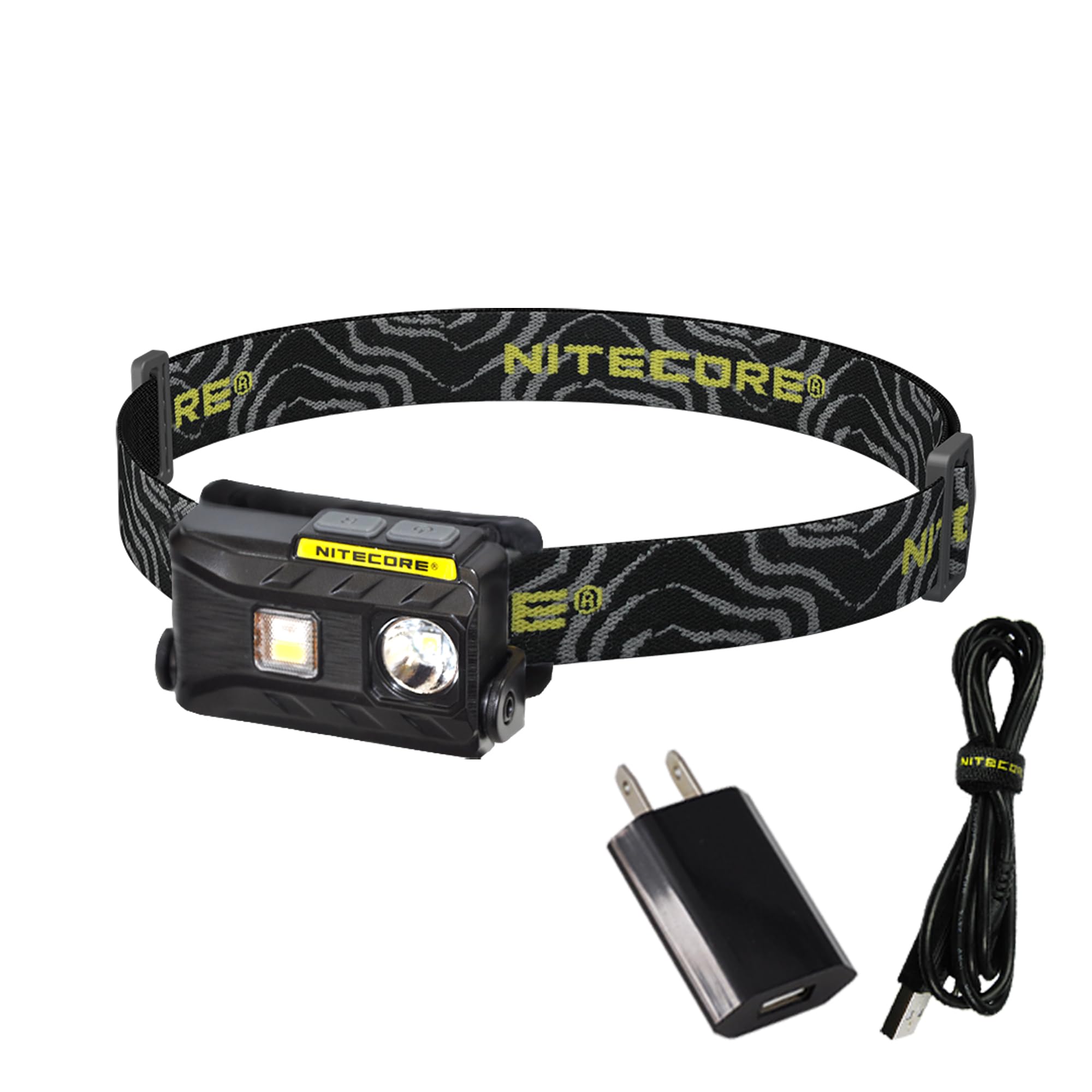 Nitecore NU25 360 Lumen Triple Output - White, Red, High CRI - Lightweight USB Rechargeable Headlamp (Black)