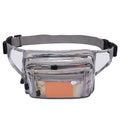 Clear Bag Stadium Approved Transparent Fanny Pack for Women for Work,Multi-purpose Waist Bag for Travel & Sporting Event (Grey C