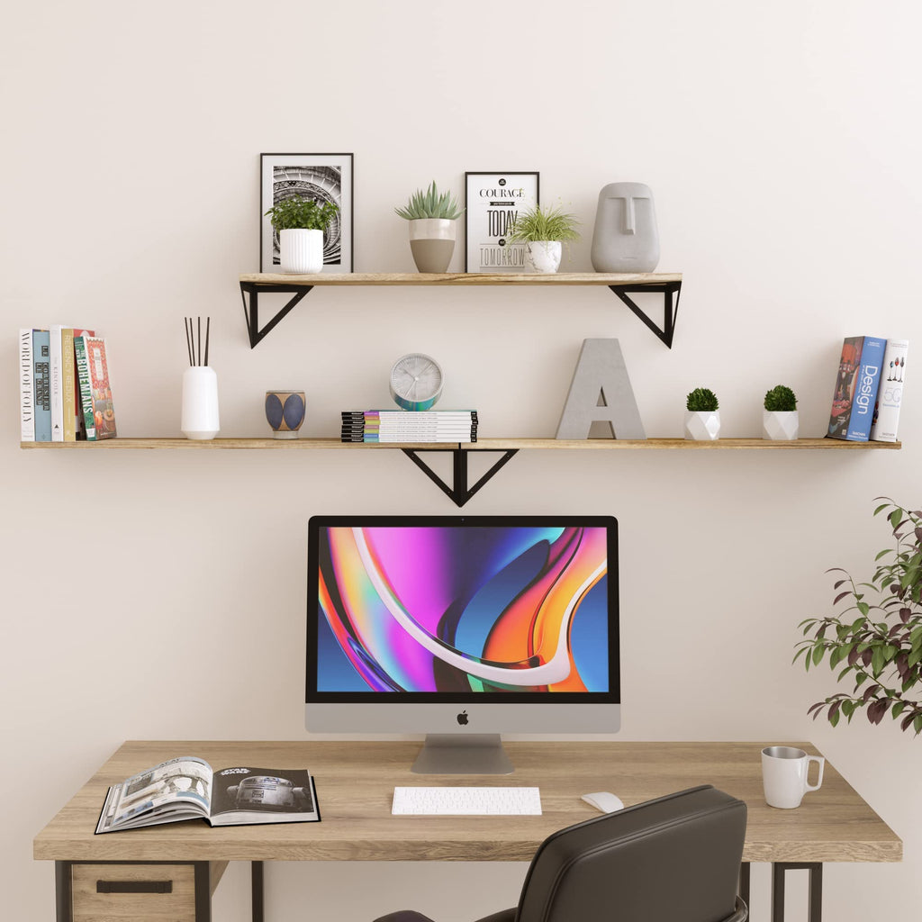 Wallniture Minori Wall Bookshelves For Living Room Decor, 36 Floating Shelves For Bathroom, Kitchen, Bedroom, Floating Bookshelf