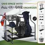 Yes4All Golf Storage Garage Organizer, Golf Bag Storage Stand And Other Golfing Equipment Rack, Extra Storage Rack For Golf Club