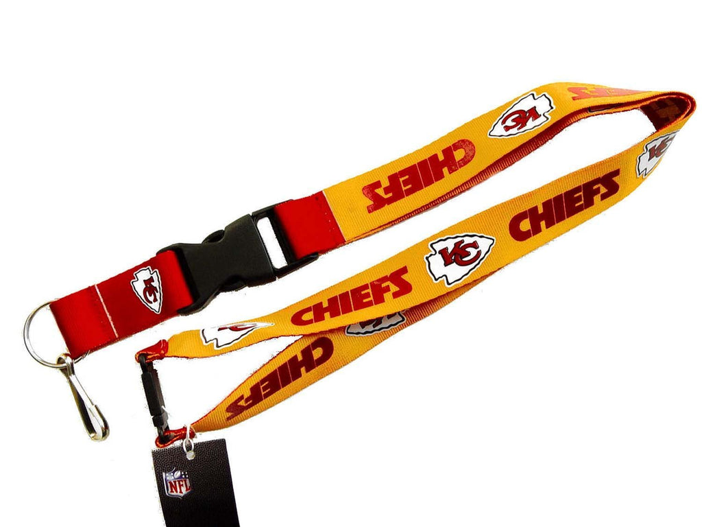 Aminco Nfl Kansas City Chiefs Reversible Lanyard, Team Colors, One Size (Nfl-Ln-162-07)