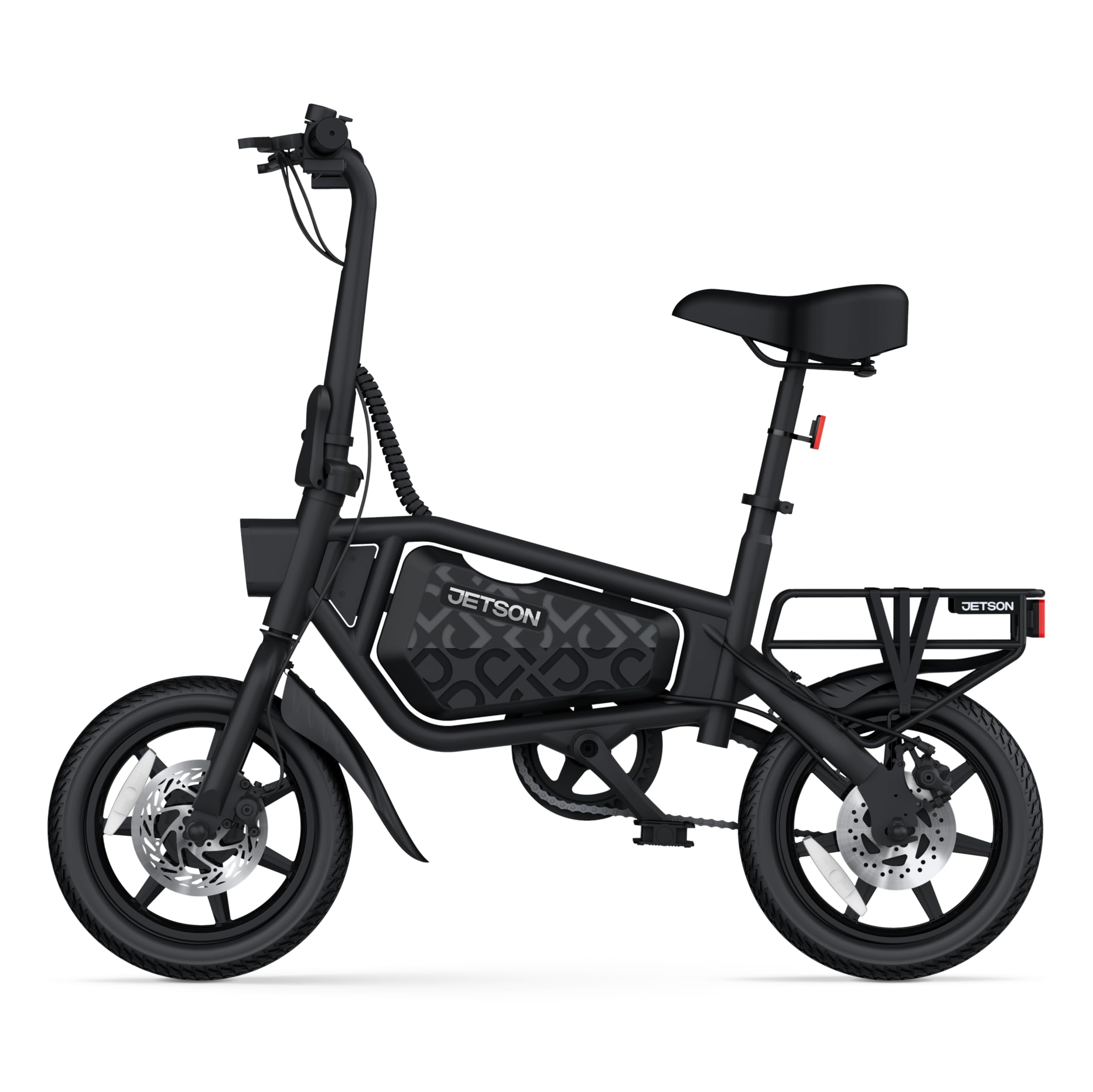 Jetson Bolt Pro Max Electric Bike, Pedal Assist, Foldable, Built-in Carrying Handle, Lightweight Frame, LED Headlight, Cargo Rac